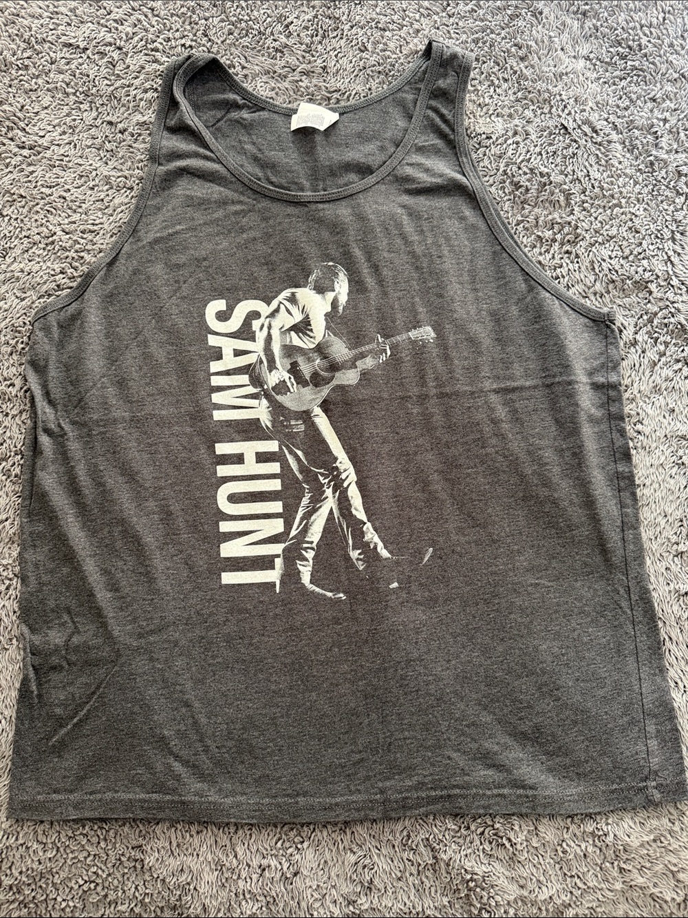 Bella Canvas Charcoal Gray Sam Hunt Graphic Tank